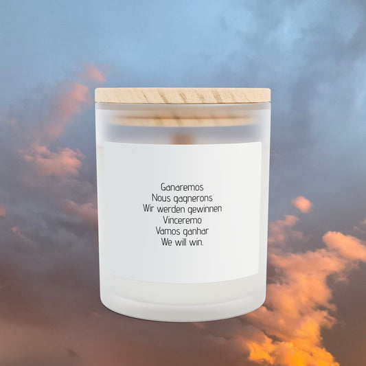 We will win candle, 11oz